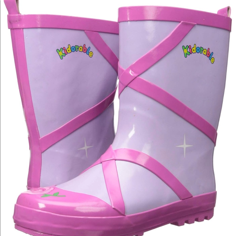 Kidorable Girls Ballerina Rain Boots Many Sizes